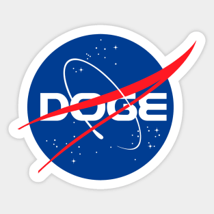 Doge to the Moon !!! Sticker